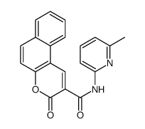 N-(6-methylpyridin-2-yl)-3-oxobenzo[f]chromene-2-carboxamide结构式