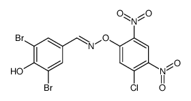 3,5-Dibromo-4-hydroxy-benzaldehyde O-(5-chloro-2,4-dinitro-phenyl)-oxime结构式