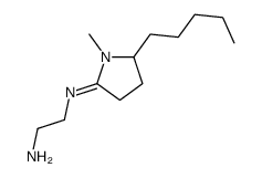 2-[(1-methyl-5-pentylpyrrolidin-2-ylidene)amino]ethanamine Structure