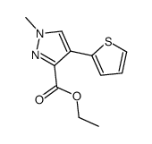 ethyl 1-methyl-4-thiophen-2-ylpyrazole-3-carboxylate Structure