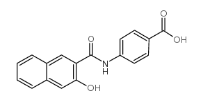 4-[[(3-HYDROXY-2-NAPHTHYL)CARBONYL]AMINO]BENZOIC ACID Structure