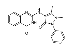 2-(1,5-dimethyl-3-oxo-2-phenyl-2,3-dihydro-1H-pyrazol-4-ylamino)-3H-quinazolin-4-one Structure