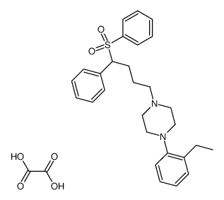 1-(4-Benzenesulfonyl-4-phenyl-butyl)-4-(2-ethyl-phenyl)-piperazine; compound with oxalic acid Structure