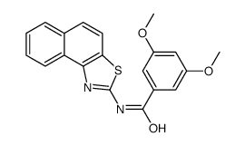 N-benzo[e][1,3]benzothiazol-2-yl-3,5-dimethoxybenzamide结构式