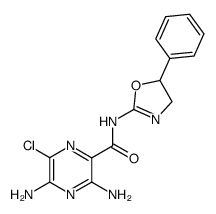 3,5-diamino-6-chloro-pyrazine-2-carboxylic acid 5-phenyl-4,5-dihydro-oxazol-2-ylamide Structure