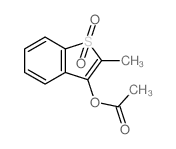 (2-methyl-1,1-dioxo-benzothiophen-3-yl) acetate Structure