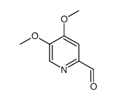 4,5-二甲氧基吡啶-2-甲醛结构式