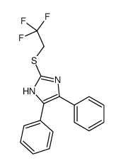 4,5-diphenyl-2-(2,2,2-trifluoroethylsulfanyl)-1H-imidazole结构式