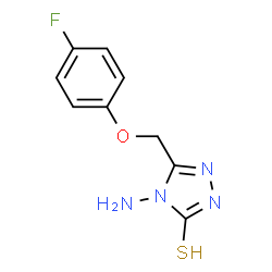 4-AMINO-5-[(4-FLUOROPHENOXY)METHYL]-4H-1,2,4-TRIAZOLE-3-THIOL Structure