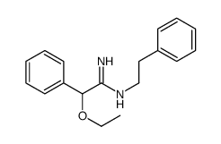 2-ethoxy-2-phenyl-N'-(2-phenylethyl)ethanimidamide结构式