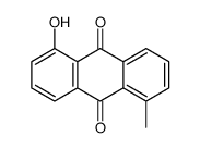 1-hydroxy-5-methylanthracene-9,10-dione Structure