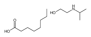 octanoic acid, compound with 2-(isopropylamino)ethanol (1:1) structure