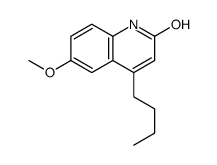 4-butyl-6-methoxy-1H-quinolin-2-one Structure