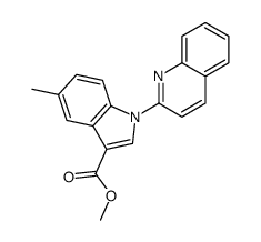 methyl 5-methyl-1-quinolin-2-ylindole-3-carboxylate Structure