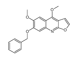 7-benzyloxy-4,6-dimethoxy-furo[2,3-b]quinoline Structure