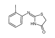 (E)-2-(o-tolylimino)thiazolidin-4-one Structure