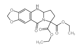 10-oxo-5,6,7,10-tetrahydro-5aH-[1,3]dioxolo[4,5-g]pyrrolo[2,1-b]quinazoline-8,8-dicarboxylic acid diethyl ester Structure