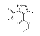 3-O-ethyl 2-O-methyl 4-methyl-1H-pyrrole-2,3-dicarboxylate结构式