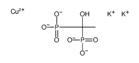 copper dipotassium (1-hydroxyethylidene)bisphosphonate结构式