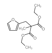 diethyl 2-(2-furylmethyl)-2-methyl-propanedioate Structure