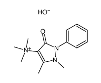 (1,5-dimethyl-3-oxo-2-phenyl-2,3-dihydro-1H-pyrazol-4-yl)-trimethyl-ammonium, hydroxide结构式