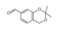 4H-1,3-Benzodioxin-7-carboxaldehyde,2,2-dimethyl-(9CI) Structure