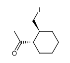 trans-(2-iodomethyl)cyclohexyl methyl ketone Structure