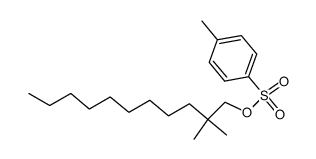 2,2-dimethyl-1-(toluene-4-sulfonyloxy)-undecane结构式