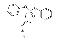 P-[(2E)-3-Cyano-2-Methyl-2-propen-1-yl]phosphonic Acid Diphenyl Ester结构式