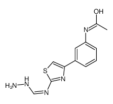 N-[3-[2-(hydrazinylmethylideneamino)-1,3-thiazol-4-yl]phenyl]acetamide结构式