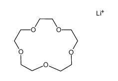 1,4,7,10,13-pentaoxacyclopentadecane, lithium salt Structure