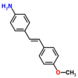 4-[(E)-2-(4-Methoxyphenyl)vinyl]aniline structure