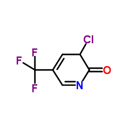 3-氯-2-羟基-5-(三氟甲基)吡啶结构式