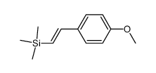 (E)-trimethyl[2-(4-methoxyphenyl)ethenyl]silane结构式