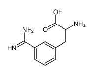 2-amino-3-(3-carbamimidoylphenyl)propanoic acid结构式