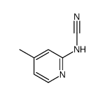 (4-methylpyridin-2-yl)cyanamide Structure