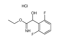 ethyl 1-hydroxy-1-(2,6-difluorophenyl)-methanecarboximidate hydrochloride Structure