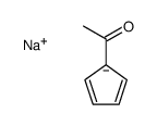 sodium,1-cyclopenta-2,4-dien-1-ylethanone结构式