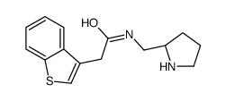 2-(1-benzothiophen-3-yl)-N-[[(2S)-pyrrolidin-2-yl]methyl]acetamide Structure