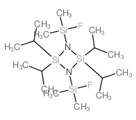 Cyclodisilazane, 1,3-bis(fluorodimethylsilyl)-2,2,4,4-tetrakis(1-methylethyl)-(9CI)结构式