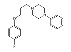 1-[3-(4-fluorophenoxy)propyl]-4-phenylpiperazine结构式