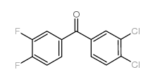 3,4-DICHLORO-3',4'-DIFLUOROBENZOPHENONE结构式