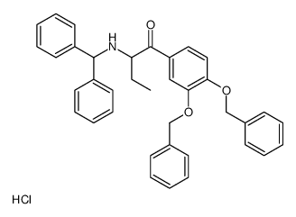 rac 1-[3,4-(二苄氧基)苯基]-2-[(二苯基甲基)氨基]-1-丁酮盐酸盐图片