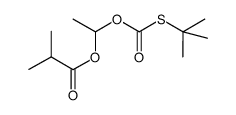 O-(1-isobutanoyloxyethyl) S-tert-butyl thiocarbonate结构式