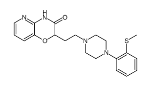 2H-Pyrido[3,2-b]-1,4-oxazin-3(4H)-one, 2-[2-[4-[2-(methylthio)phenyl]-1-piperazinyl]ethyl] Structure