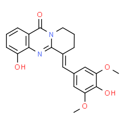 11H-Pyrido[2,1-b]quinazolin-11-one,6,7,8,9-tetrahydro-4-hydroxy-6-[(4-hydroxy-3,5-dimethoxyphenyl)methylene]-,(6E)- picture