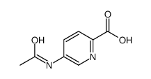 2-Pyridinecarboxylic acid, 5-(acetylamino)-结构式