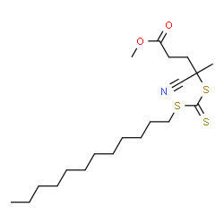 Pentanoic acid, 4-cyano-4-[[(dodecylthio)thioxomethyl]thio]-, Methyl ester picture