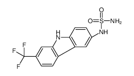 Sulfamide, [7-(trifluoromethyl)-9H-carbazol-3-yl]- (9CI) Structure