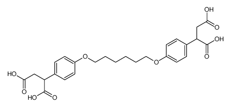 2,2'-((hexane-1,6-diylbis(oxy))bis(4,1-phenylene))disuccinic acid Structure